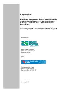 Microsoft Word - Plant and Wildlife Conservation Plan 4111rpt.doc