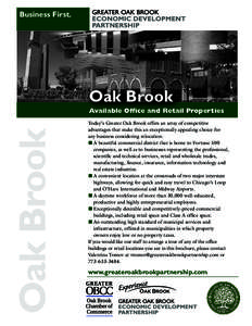 Business First.  Oak Brook Oak Brook