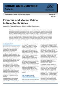 Firearms and Violent Crime in New South Wales