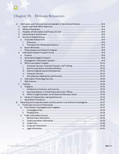 Antitrust Division Manual, Fifth Edition | Chapter 6: Last Updated March 2014