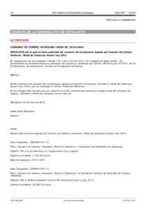 1/4  Diari Oficial de la Generalitat de Catalunya Núm CVE-DOGC-A