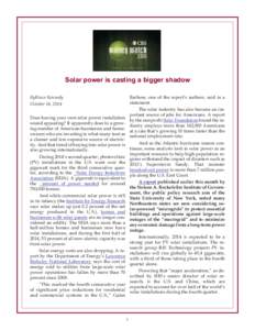 Energy conversion / Solar Energy Industries Association / Solar energy in the United States / Photovoltaics / Energy policy / Solar panel / Solar power / Solar energy / Energy development / Energy / Technology / Alternative energy