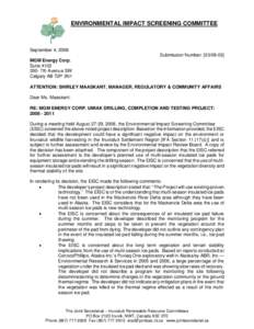 Microsoft Word - MGM Umiak Drilling decision letter August 2008