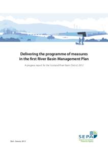 Delivering the programme of measures in the first River Basin Management Plan: A progress report for the Scotland River Basin District 2012