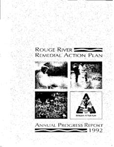 Rouge River Remedial Action Plan - Annual Progress Report 1992