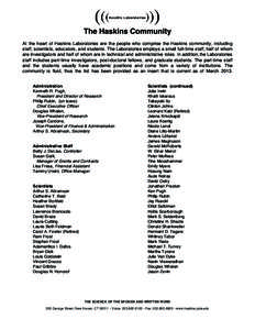 Science / Speech synthesis / Harvard University / Haskins Laboratories / Phonetics / Speech recognition / Leonard Katz / Ken Pugh / Donald Shankweiler / Cognitive science / Year of birth missing / Science and technology in the United States