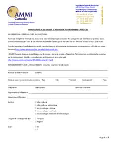 Microsoft Word - Associate Membership Application _French_.doc