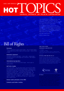 Bill of Rights - Issue 51 - Top Topics - LIAC