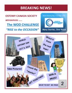 BREAKING NEWS! OSTOMY CANADA SOCIETY announces ….. The WOD CHALLENGE “RISE to the OCCASION”