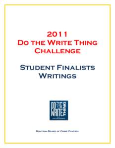 Do the Write Thing Challenge