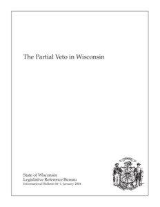 The Partial Veto in Wisconsin