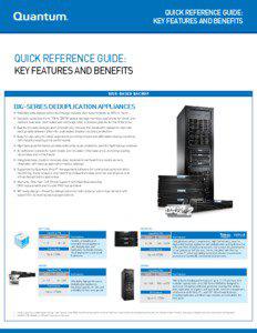 QUICK REFERENCE GUIDE: KEY FEATURES AND BENEFITS