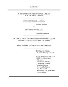 United States v. City of New Orleans