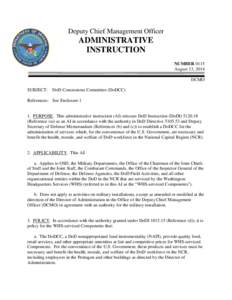 Administrative Instruction 0115, August 13, 2014