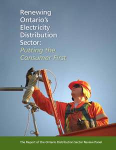 Renewing Ontario’s Electricity Distribution Sector: Putting the