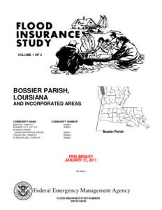 VOLUME 1 OF 2  BOSSIER PARISH, LOUISIANA AND INCORPORATED AREAS