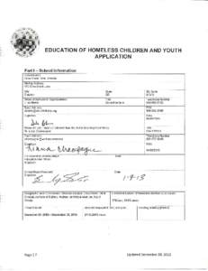 McKinney-Vento Homeless Education Assistance Act Crow Creek Tribal Schools Stephan, South Dakota Revised Proposal February 7, 2013 Narrative Needs Assessment