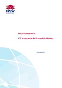 NSW ICT Investment Policy and Guidelines