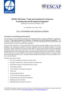 International relations / Artnet / Economics / Asia-Pacific Trade Agreements Database / Asia-Pacific Trade Agreement / Asia-Pacific Research and Training Network on Trade / International trade / Academic conference