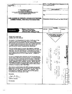 Juvenile Detention and Correctional Facility Census, [removed]Appendices - Part 2: Private Facilities Data