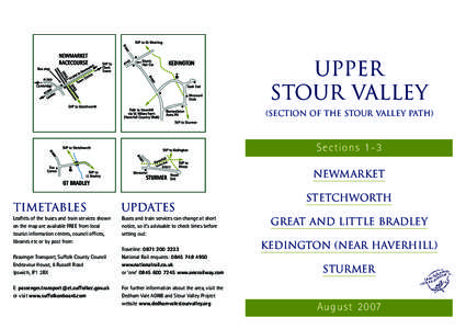 UPPer Stour Valley (section of THE stour valley path) Sections 1-3 Newmarket
