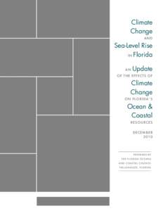 Climate Change and Sea-Level Rise in Florida: An Update