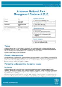 @@ National Park Management Statement 2013