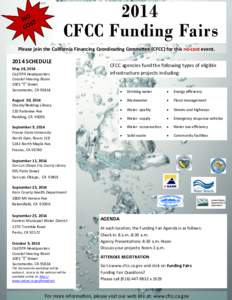 2014 CFCC Funding Fairs NO T S CO