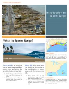 INTRODUCTION TO STORM SURGE  Introduction to Storm Surge  BOLIVAR PENINSULA IN TEXAS AFTER HURRICANE IKE (2008)