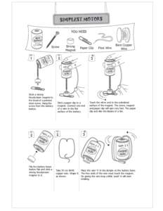 SIMPLEST MOTORS YOU NEED NEW Battery  Paper Clip