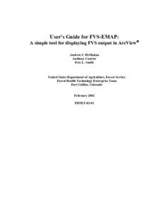 User’s Guide for EM_MAP: A customized ArcView project that links FVS COMPUTE variables to a shapefile