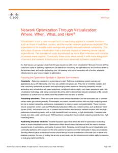 Virtual machines / Virtualization / Converged infrastructure / Cisco Systems / Virtual private server / Data center / Infrastructure optimization / X86 virtualization / Storage virtualization / System software / Computing / Software