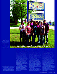 small business of the month Back row (from left to right) Hunter Rodriquez, Thomas Carpenter and