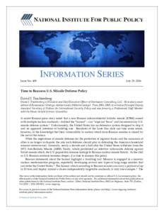 Issue NoINFORMATION SERIES July 25, 2016