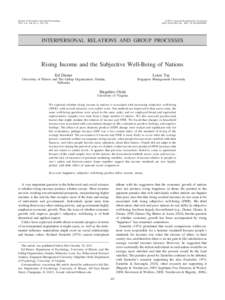 Mental health / Behavior / Personal life / Income in the United States / Quality / Subjective well-being / Gross domestic product / Easterlin paradox / Measures of national income and output / Happiness / Mind / National accounts