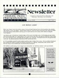 ---------- ------Newsletter · Historic Reno · PRESERVATION SOCIETY