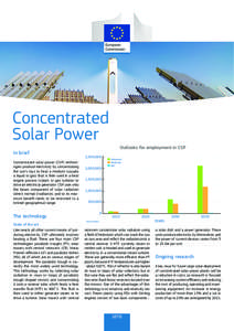 Concentrated Solar Power In brief Concentrated solar power (CSP) technologies produce electricity by concentrating the sun’s rays to heat a medium (usually a liquid or gas) that is then used in a heat