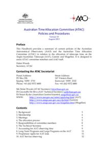 Anglo-Australian Telescope / Time / Australian Astronomical Observatory / ATAC / Gemini Observatory