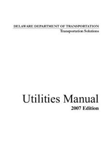 Microsoft Word - Utilities Manual 2008 May 5.doc