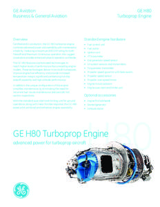 Turboprop / Powered flight / General Electric H80 / Jet engines / Aircraft engines / Gas turbines