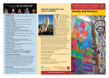 Cathedral Worship 2014 Events Guide