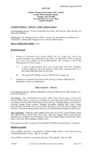 Final Minutes Approved[removed]MINUTES Regular Meeting of the Lompoc City Council/ Lompoc Redevelopment Agency Tuesday, May 20, 2008