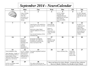 September[removed]NeuroCalendar Sun Mon 1