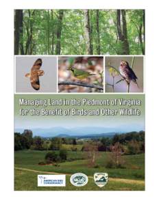 Managing Land in the Piedmont for Birds & Other Wildlife