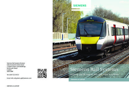 Siemens Rail Systems Division Infrastructure & Cities Sector 2 Queen Anne’s Gate Buildings