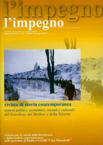 l’impegno rivista di storia contemporanea aspetti politici, economici, sociali e culturali del Vercellese, del Biellese e della Valsesia  a. XXIII, nuova serie, n. 1, giugno 2003