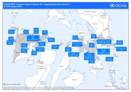 PHILIPPINES: Typhoon Haiyan(Yolanda) 3W - Ongoing Education activities as of 04 August 2014 Northern Samar Romblon