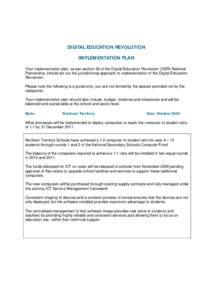 NT Govt Implementation Plan.doc