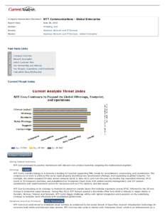 NTT Communications - Global Enterprise