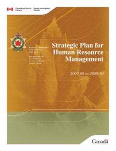 Strategic Plan for Human Resource Management[removed]to[removed]  STRATEGIC PLAN FOR HUMAN RESOURCE MANAGEMENT, [removed]TO[removed]